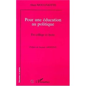 POUR UNE EDUCATION AU POLITIQUE