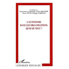 L'AUTONOMIE DANS LES ORGANISATIONS