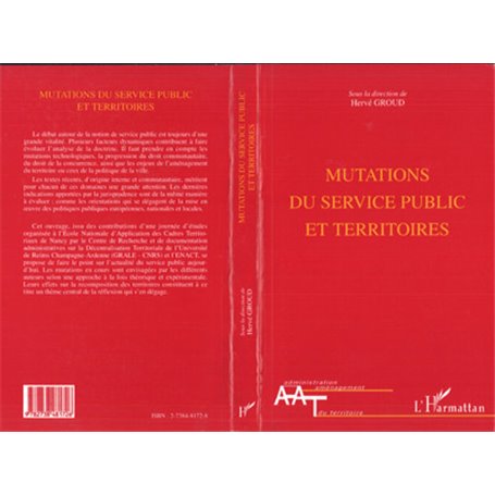 MUTATIONS DU SERVICE PUBLIC ET TERRITOIRES