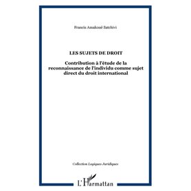 LES SUJETS DE DROIT