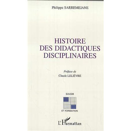 HISTOIRE DES DIDACTIQUES DISCIPLINAIRES