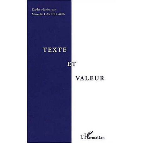 TEXTE ET VALEUR