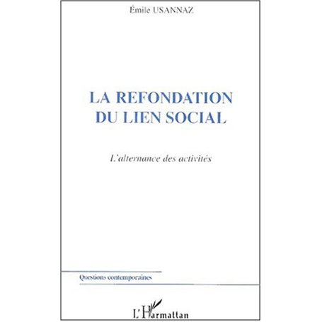 LA REFONDATION DU LIEN SOCIAL