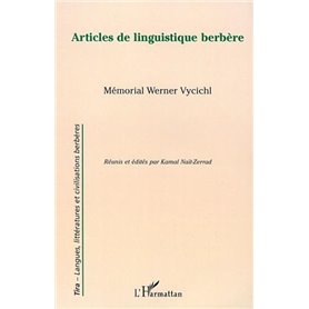 ARTICLES DE LINGUISTIQUE BERBÈRE