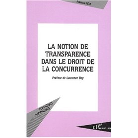 LA NOTION DE TRANSPARENCE DANS LE DROIT DE LA CONCURRENCE