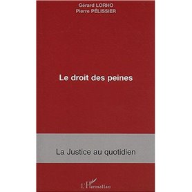 Le droit des peines