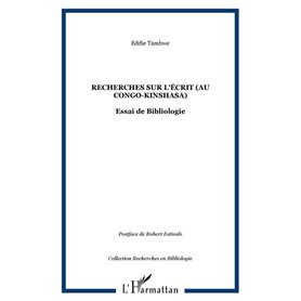 Recherches sur l'écrit (au Congo-Kinshasa)