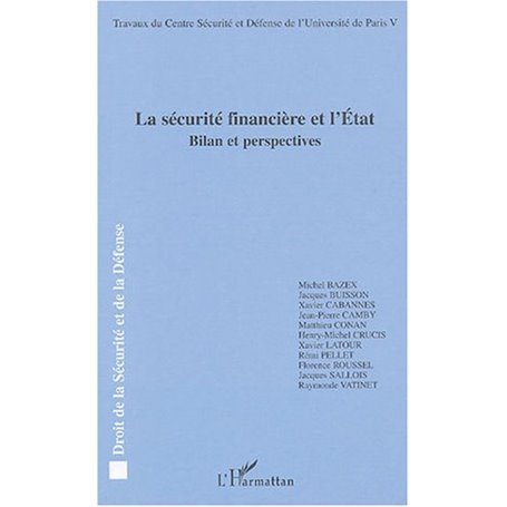 La sécurité financière et l'Etat