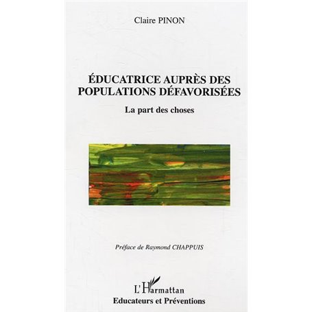 Educatrice auprès des populations défavorisées