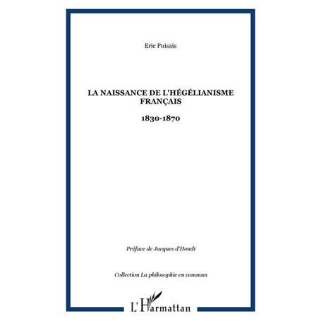 La naissance de l'hégélianisme français