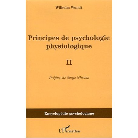 Principes de psychologie physiologique