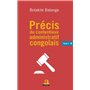 Précis du contentieux administratif congolais Tome 2