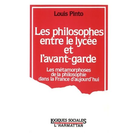 Les philosophes entre le lycée et l'avant-garde