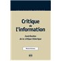 Critique de l'information