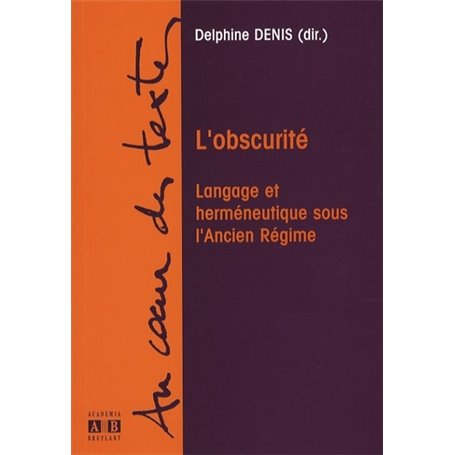 L'obscurité