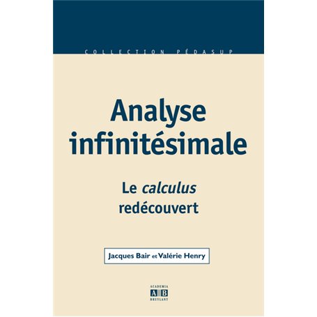 Analyse infinitésimale