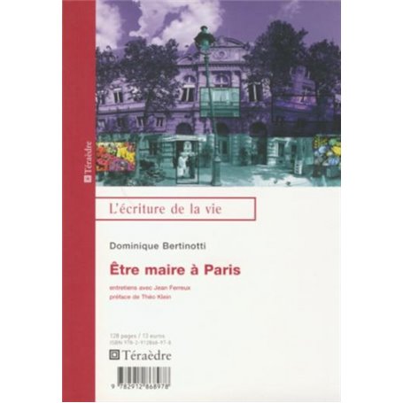 Etre maire à Paris