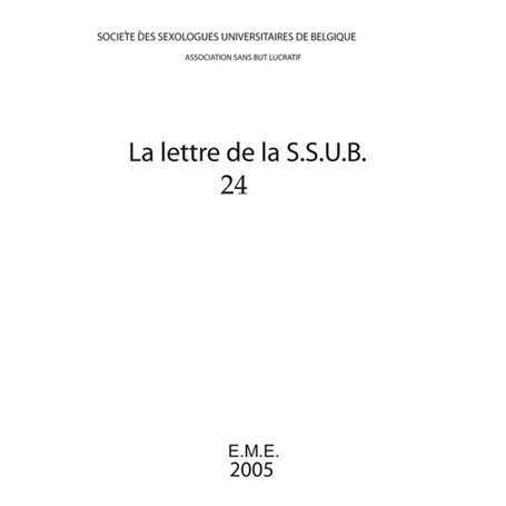 Lettre de la S.S.U.B. 24