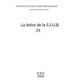 Lettre de la S.S.U.B. 24