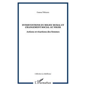 Interventions en milieu rural et changement social au Niger