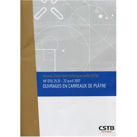 NF DTU 25.31 Ouvrages en carreaux de plâtre