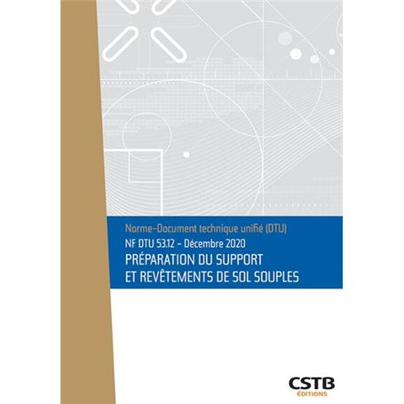 NF DTU 53.12 préparation du support et revêtements de sol souples