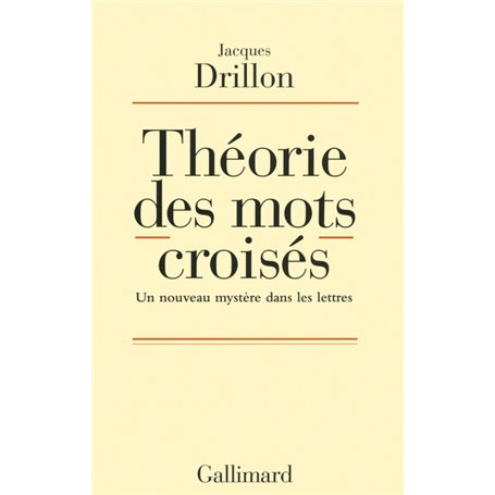 Théorie des mots croisés