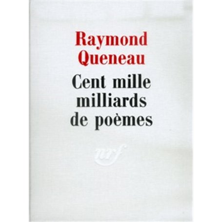 Cent mille milliards de poèmes