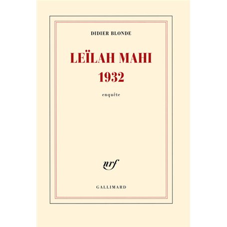 Leïlah Mahi 1932