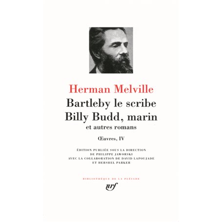 Bartleby le scribe - Billy Budd, marin et autres romans