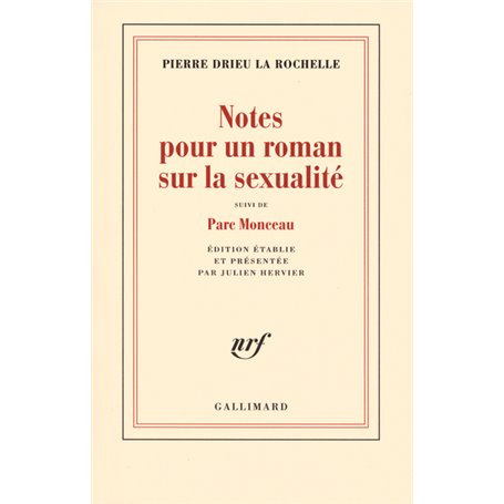 Notes pour un roman sur la sexualité/Parc Monceau