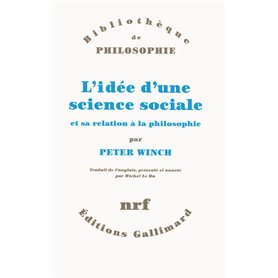 L'idée d'une science sociale et sa relation à la philosophie