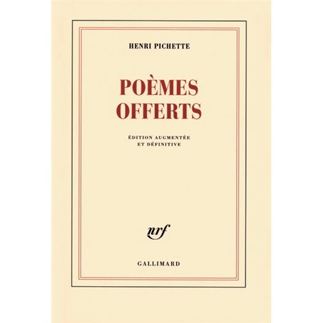 Poèmes offerts