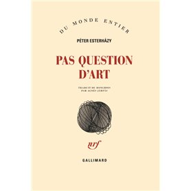 Pas question d'art
