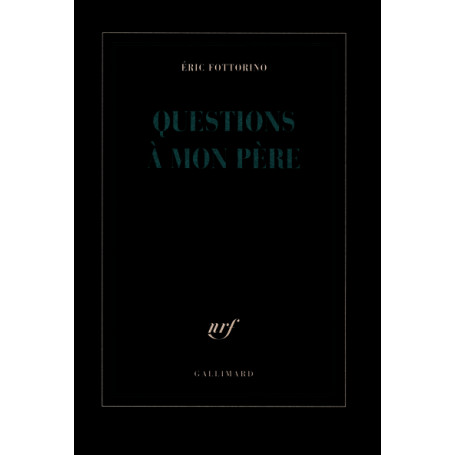 Questions à mon père