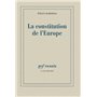 La constitution de l'Europe