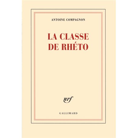 La classe de rhéto