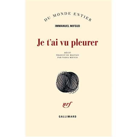 Je t'ai vu pleurer