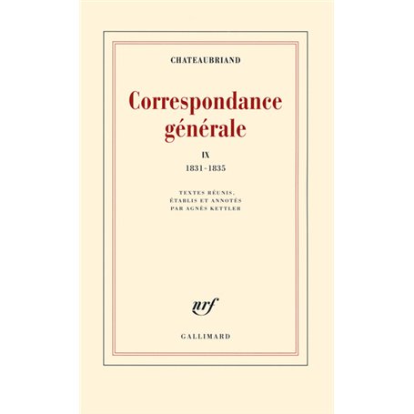 Correspondance générale