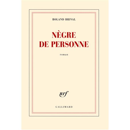 Nègre de personne