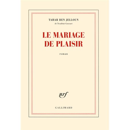 Le mariage de plaisir