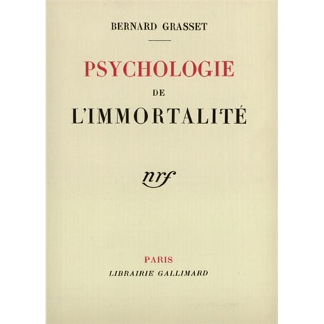 Psychologie de l'immortalité