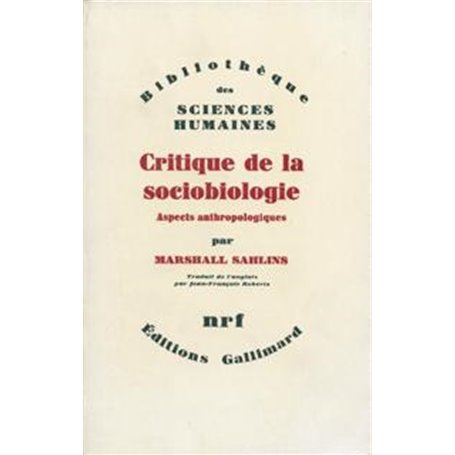 Critique de la sociobiologie