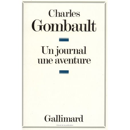 Un journal, une aventure