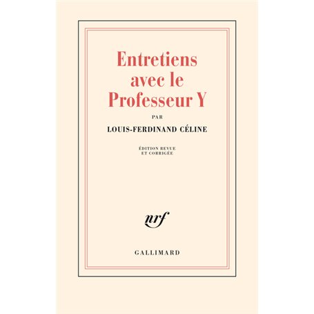 Entretiens avec le Professeur Y