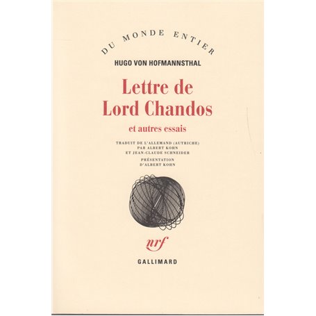 Lettre de Lord Chandos et autres essais