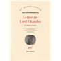 Lettre de Lord Chandos et autres essais