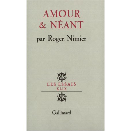 Amour et Néant