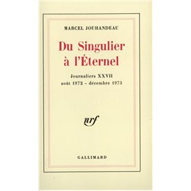 Du Singulier à l'Éternel
