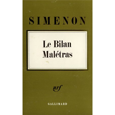 Le bilan Malétras